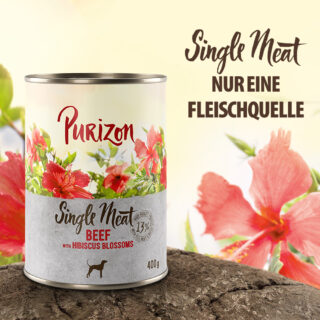 Sparpaket Purizon Single Meat 24 x 400 g - Huhn mit Kamillenblüten