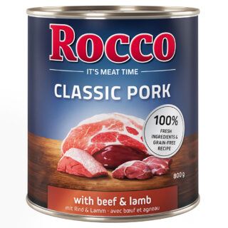 Sparpaket Rocco Classic Pork 24 x 800g Rind & Huhn