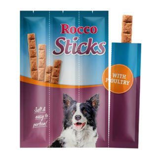 Sparpaket Rocco Sticks 120 g / Sparpaket % - Geflügel 3 x 12 Stück (360 g)