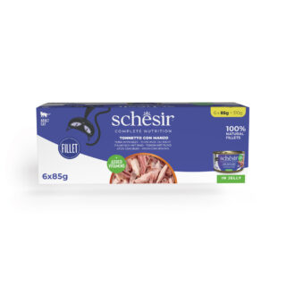 Sparpaket Schesir Complete Nutrition Filet in Gelee 24 x 85 g - Thunfisch mit Surimi