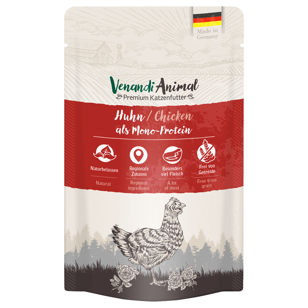 Sparpaket Venandi Animal Monoprotein 24 x 125 g - Pute