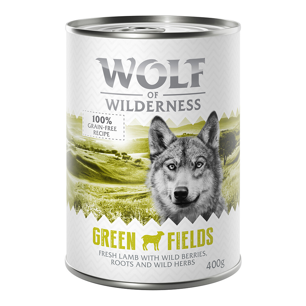 Sparpaket Wolf of Wilderness Adult - Single Meat 24 x 400 g / 800 g 24 x 400 g: Black Rocks - Ziege