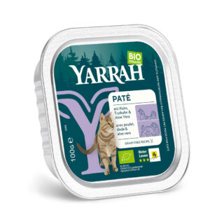 Sparpaket Yarrah Bio 48 x 100 g - Pâté-Mix (3 Sorten)