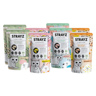 STRAYZ BIO Katze 8 x 85 g - BIO Probierpaket