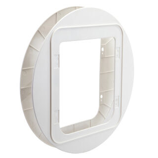 SureFlap DualScan™ Mikrochip Katzenklappe - Zubehör: Montageadapter weiß (OHNE Katzenklappe)