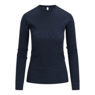 Swix RaceX Merino LS Tee Gr. L Blau Damen