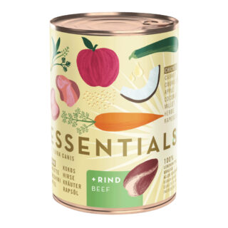 Terra Canis Essential 8 6 x 385 g - Mixpaket (Huhn & Rind, Huhn & Pferd, Huhn & Pute)
