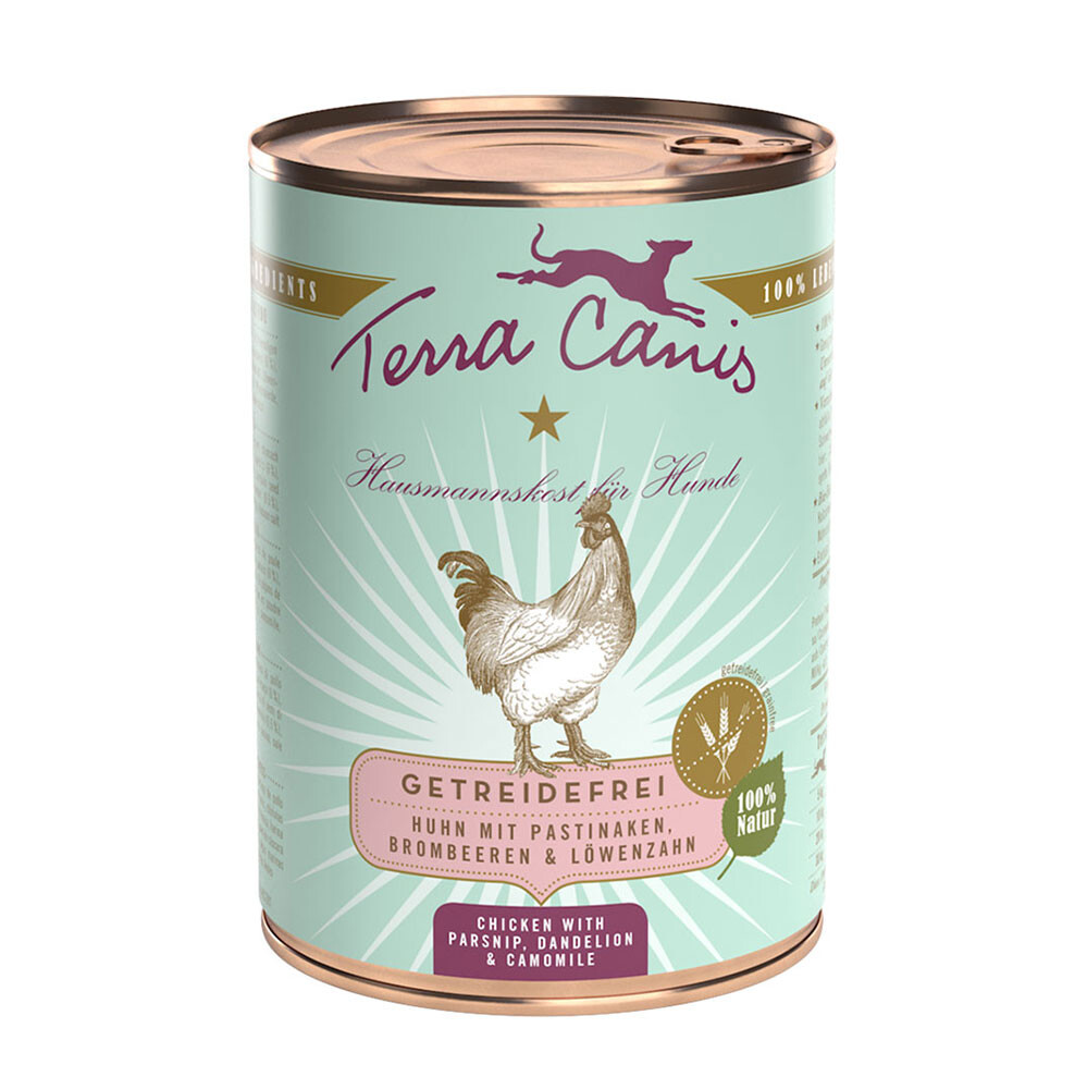Terra Canis Getreidefrei 6 x 400 g - Mixpaket: (3 Sorten)