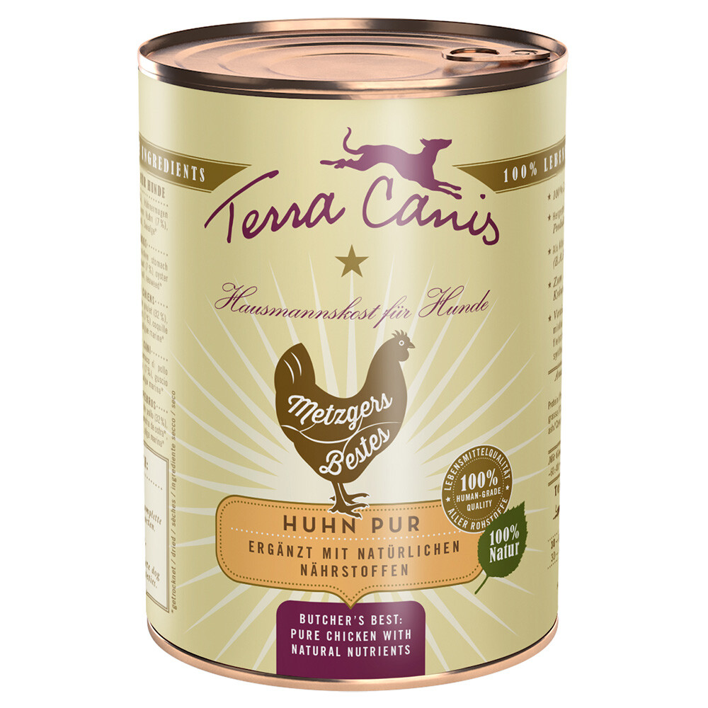 Terra Canis Metzgers Bestes 6 x 400 g - Rind Pur