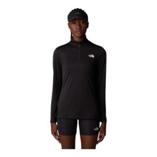 The North Face Flex 1/4 Zip Slim LS Tee Gr. L Schwarz Damen
