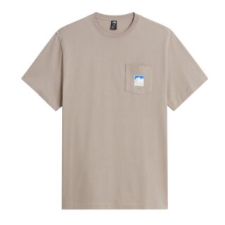 The North Face Mountain Logo RLX SS Tee Gr. M Beige Herren