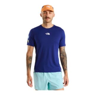 The North Face Summit High Trail SS Tee Gr. L Blau Herren