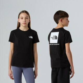 The North Face T-Shirt "TEEN BOX NSE REGULAR SS TEE" für Jugendliche, Kurzarm, mit Rundhalsausschnitt, aus Baumwolle
