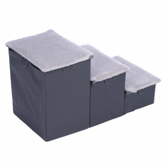 TIAKI Faltbare Haustiertreppe, 3 Stufen - L 76 x B 39 x H 41 cm
