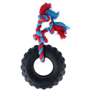TIAKI Gummireifen mit Seil - Ø 15 x H 5 cm