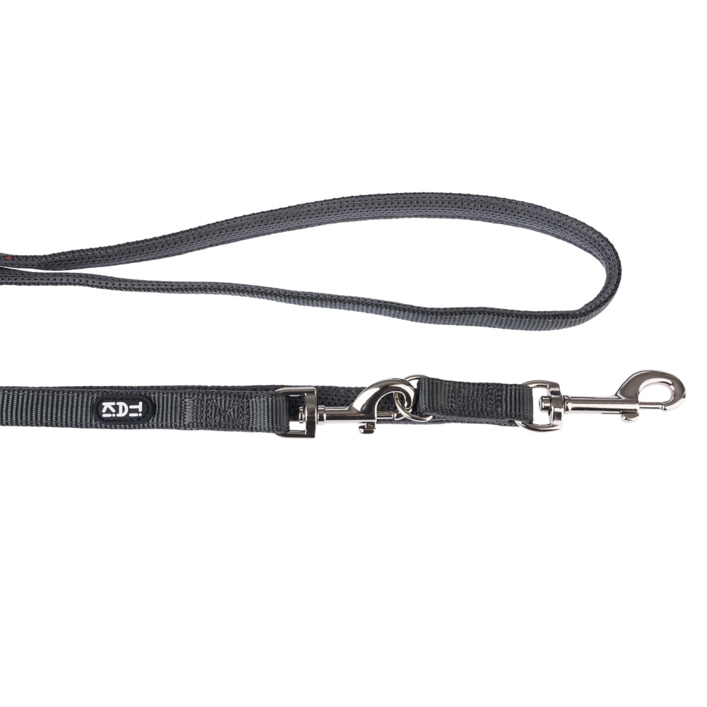 TIAKI Hundeleine Mesh, anthrazit - 200 cm lang, 15 mm breit