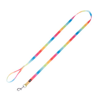 TIAKI Hundeleine Rainbow - Größe M: 200 cm lang, 20 mm breit