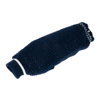 TIAKI Hundepullover Reflective Knit, dunkelblau - ca. 40 cm Rückenlänge
