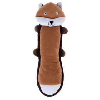 TIAKI Hundespielzeug Flacher Fuchs - ca. L 30 x B 13 x H 5 cm