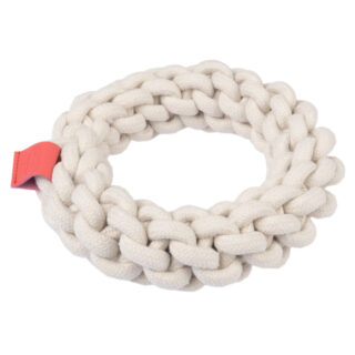 TIAKI Hundespielzeug Rope Ring - Ø 18 x H 4,5 cm