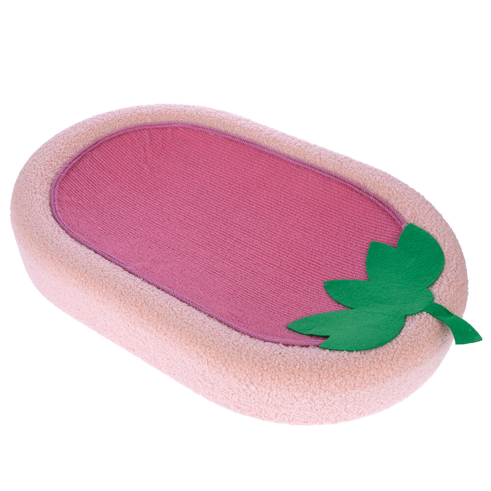 TIAKI Katzenbett Erdbeere - L 60 x B 40 x H 10 cm