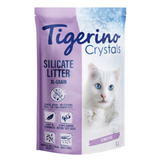 Tigerino Crystals XL-Grain Sensitive Katzenstreu - parfümfrei - 6 x 5 l