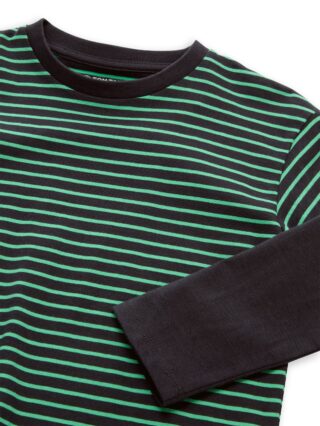 TOM TAILOR Langarmshirt im Streifen.Look / Colorblocking / Baumwolle / für Boys