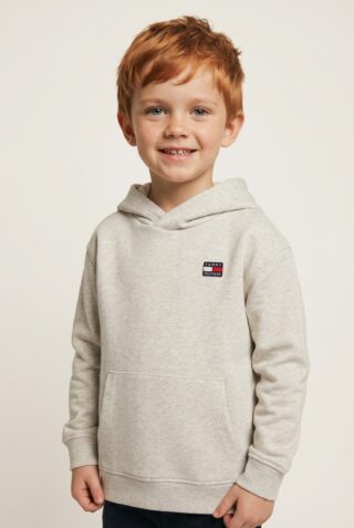 Tommy Hilfiger Kapuzensweatshirt, Kängurutasche, reine Baumwolle, Kinder bis 16 Jahre