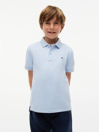 Tommy Hilfiger Poloshirt "FLAG POLO SS" mit Logostickerei