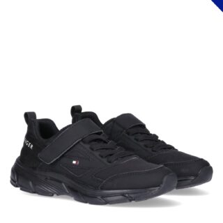 Tommy Hilfiger Sneaker Freizeitschuh, Halbschuh, Slipper mit elastischen Schnürsenkeln