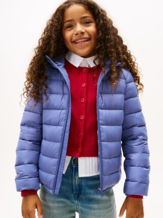 Tommy Hilfiger Steppjacke "U LIGHT DOWN HOODED JACKET" mit Kapuze Kinder bis 16 Jahre