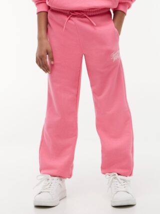 Tommy Hilfiger Sweathose "TOMMY SCRIPT SWEATPANTS" Regular Fit, Elastische Bündchen, Kinder bis 16 Jahre