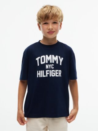 Tommy Hilfiger T-Shirt Rundhalsausschnitt, Regular Fit, Kinder bis 16 Jahre
