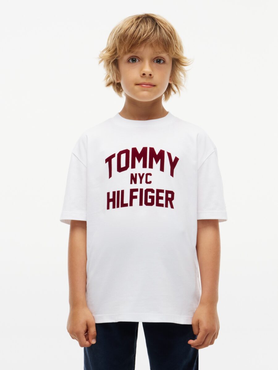 Tommy Hilfiger T-Shirt Rundhalsausschnitt, Regular Fit, Kinder bis 16 Jahre