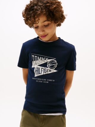 Tommy Hilfiger T-Shirt "TEXTURED GRAPHIC PRINT TEE SS" für Kinder bis 16 Jahre