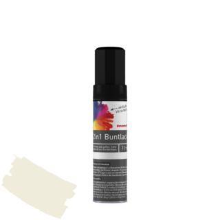 toom 2in1 Buntlack 'Eisblume' reinweiß seidenmatt 12 ml