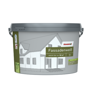 toom Fassadenweiß seidenmatt 5 l