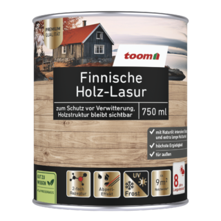 toom Finnische Lasur silbergrau 750 ml