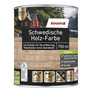 toom Schwedenhausfarbe anthrazitfarben 750 ml