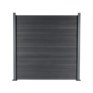 toom Sichtschutzzaun 'Tim' aus WPC 180 x 180 cm anthrazit, ohne Pfosten