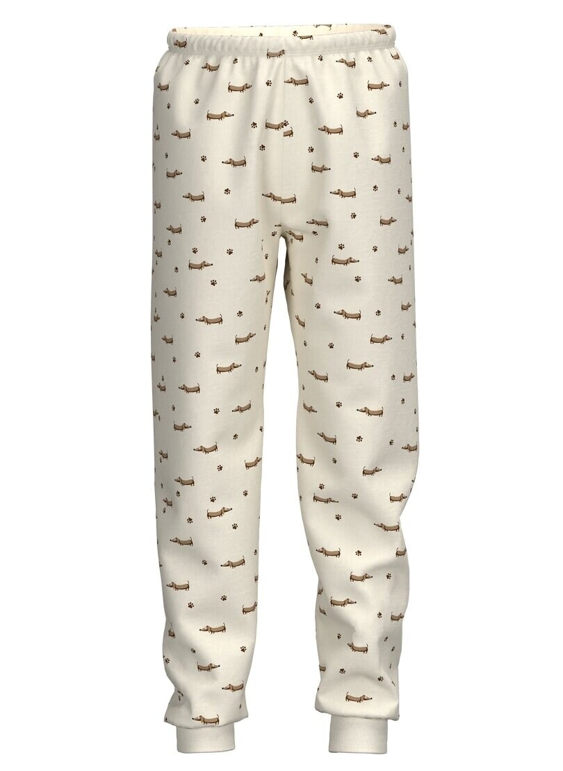 Trigema Jerseyhose "TRIGEMA Kinder Schlafanzughose mit Dackel Print"