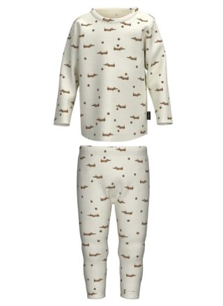 Trigema Schlafanzug "TRIGEMA Baby Set mit Dackelmuster" 1