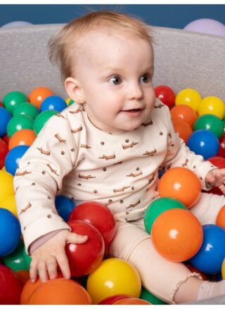 Trigema Sweatshirt "TRIGEMA Baby Langarmshirt mit Dackelmuster"