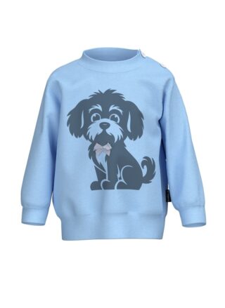 Trigema Sweatshirt "TRIGEMA Baby Sweatshirt mit Hundemotiv und Schleife"