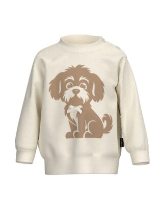 Trigema Sweatshirt "TRIGEMA Baby Sweatshirt mit Hundemotiv und Schleife"