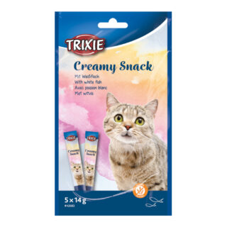 Trixie Creamy Snack mit Weißfisch - Sparpaket: 15 x 14 g