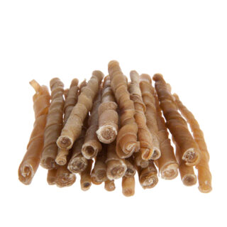 Trixie Kaurollen gedreht (Rinderhaut), 12 cm - Sparpaket: 2 x 100 Stück (1 kg)