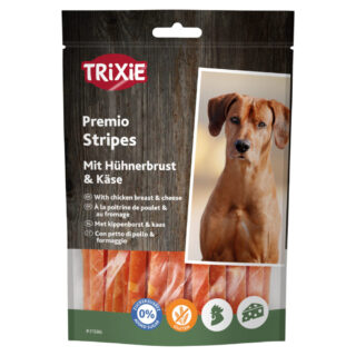 Trixie PREMIO Streifen mit Hühnchen und Käse - Sparpaket: 2 x 100 g