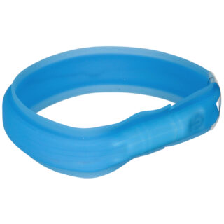 Trixie USB Flash Leuchthalsband, Langhaar - Größe L-XL: 70 cm, 30 mm breit