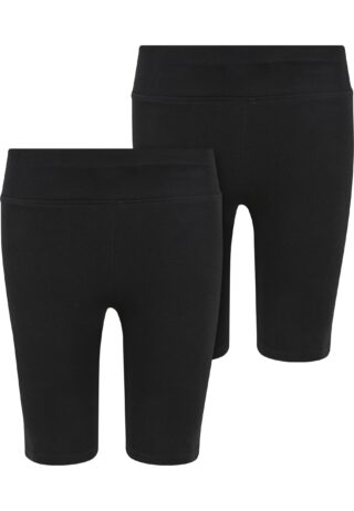 URBAN CLASSICS Leggings "Urban Classics Damen Girls High Waist Cycle Shorts 2-Pack"